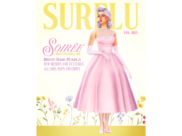 Maxis Match Soirée CAS Mini Set by surelysims - The Sims 4 Custom Content