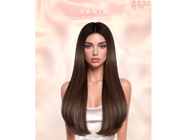 Alpha Tanin Hairstyle - The Sims 4 Custom Content