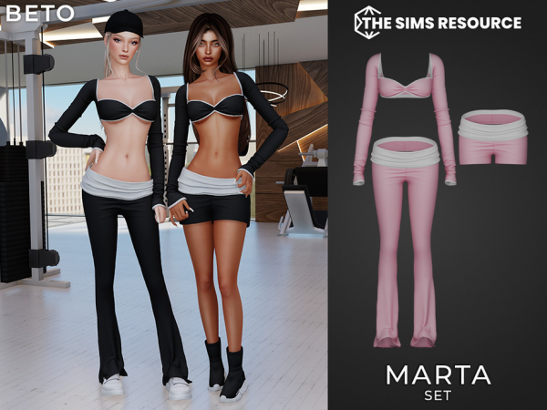 Alpha Marta Set by Beto_ae0 - The Sims 4 Custom Content