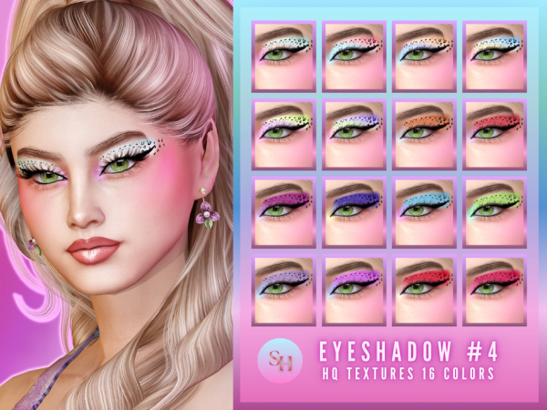 Alpha SH Eyeshadow 4 by Sunset_Haven - The Sims 4 Custom Content