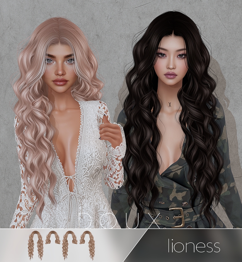 Alpha Doux Lioness Hairstyle by douxhair - The Sims 4 Custom Content