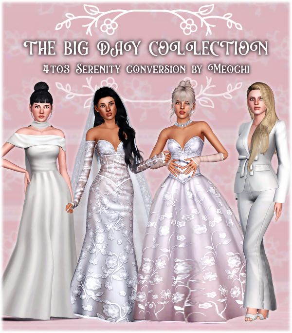 4t3 Serenity The Big Day Collection conversion pt1 by simsfinds - The Sims 3 Custom Content