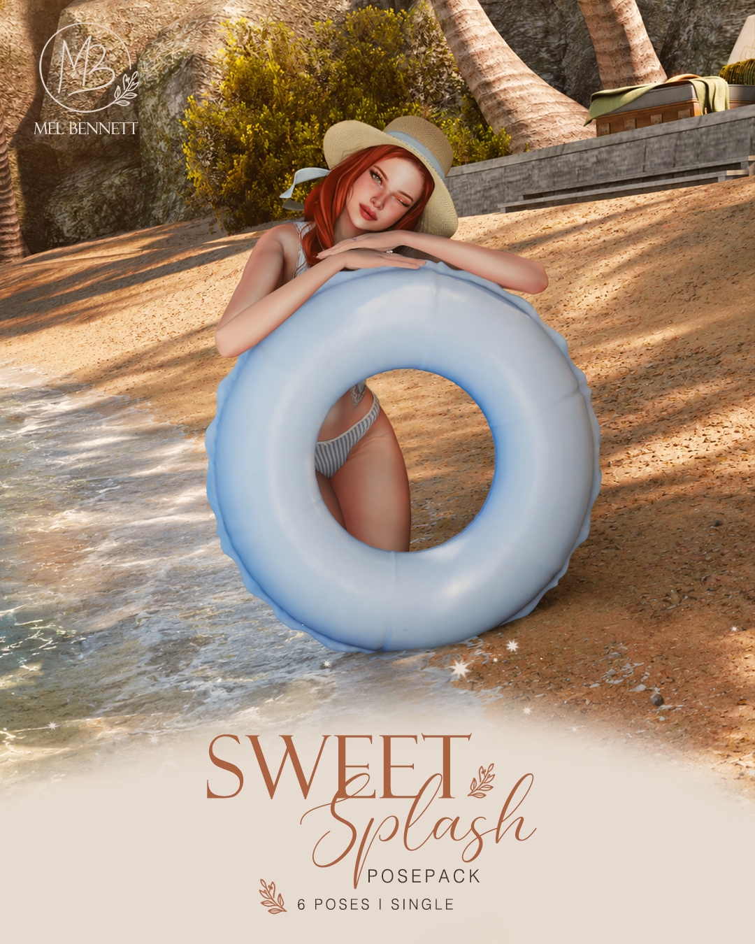 Mix Sweet Splash Acc and Posepack by melbennett - The Sims 4 Custom Content