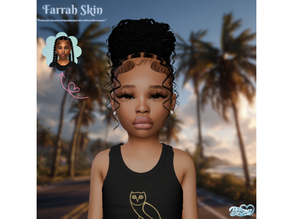 Alpha Farrah Skin by TBZSimz - The Sims 4 Custom Content