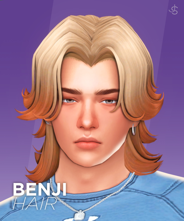 Maxis Match Benji Hair by simsfinds - The Sims 4 Custom Content