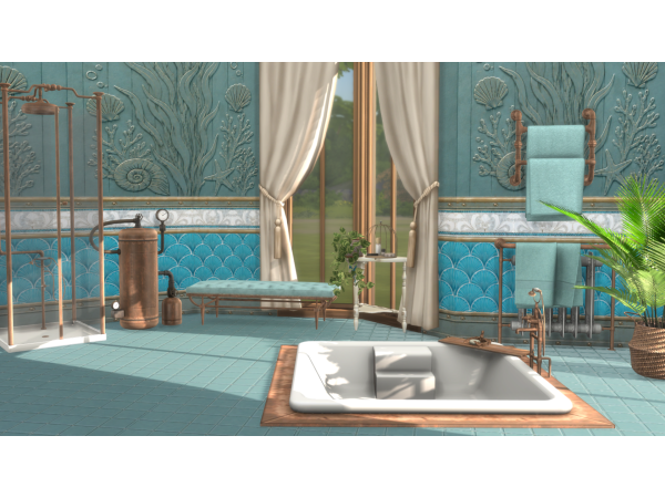 Mix Nemo Bathroom Floors - The Sims 4 Custom Content