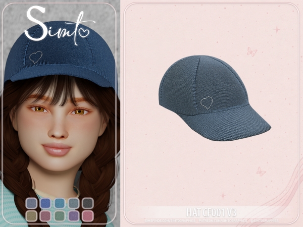 Alpha Hat CF001 V3 - The Sims 4 Custom Content