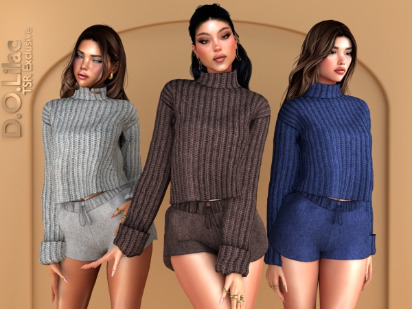 Alpha Warm Threads Set - The Sims 4 Custom Content