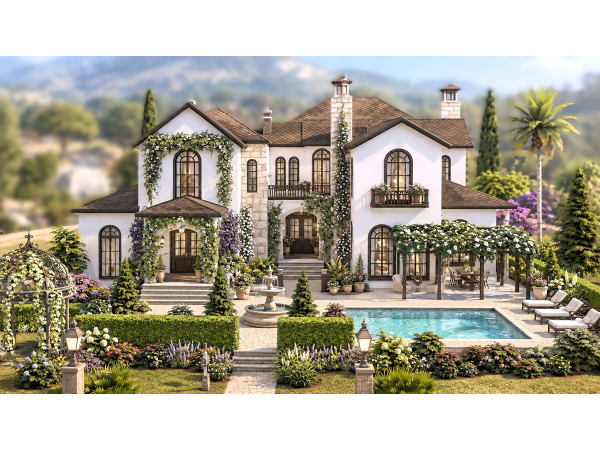 Mix Adria House Mediterranean by miwisimsie - The Sims 4 Custom Content