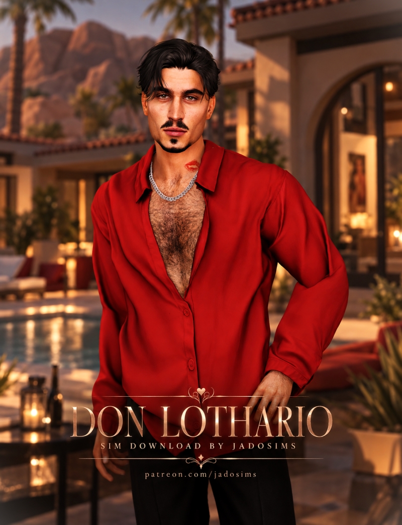Alpha Don Lothario (Sim Download) by shopwithflynnn - The Sims 4 Custom Content