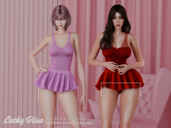 Alpha LPLee Ji hye set - The Sims 4 Custom Content