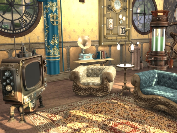 Alpha Nemo Living Room - The Sims 4 Custom Content