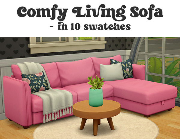 Maxis Match [ ] Comfy living sofa cherie by simsfinds - The Sims 4 Custom Content