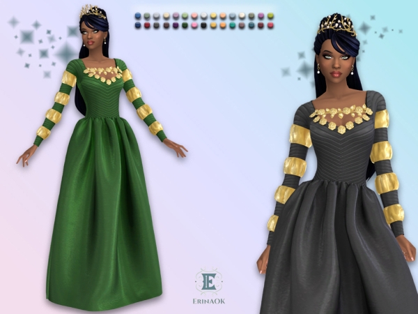 Mix ErinAOK Women's Alerie Gown 090826 - The Sims 4 Custom Content
