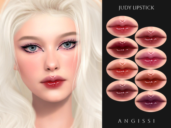 Alpha Judy Lipstick by ANGISSI - The Sims 4 Custom Content