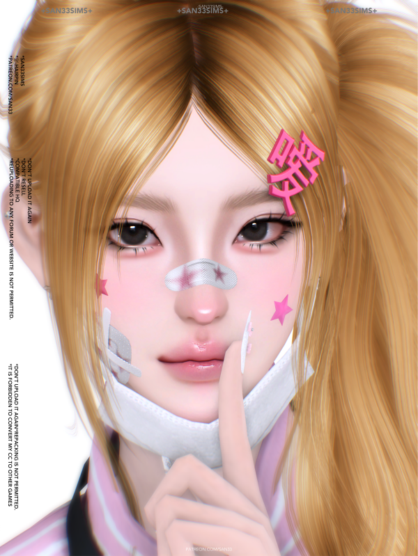 Alpha 333嗳 Hairpin by simsfinds - The Sims 4 Custom Content