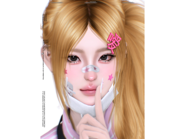 Alpha 333嗳 Hairpin - The Sims 4 Custom Content