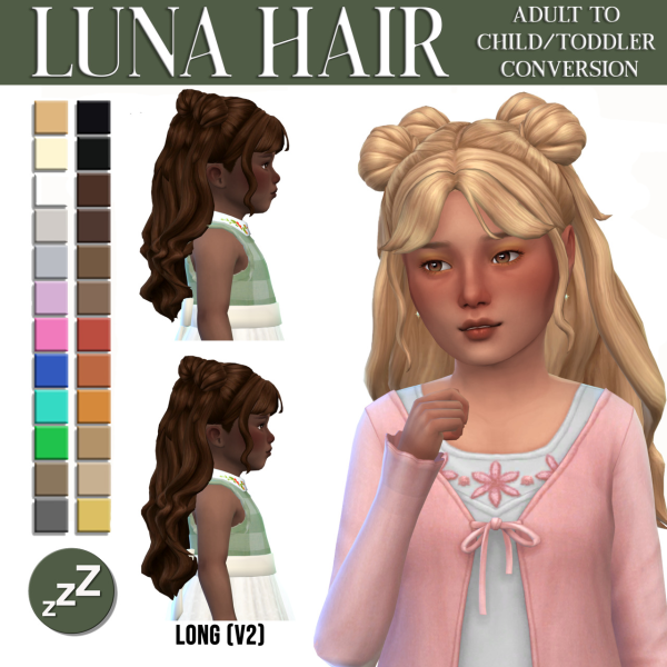 Maxis Match Miiko Hair Conversions by simsfinds - The Sims 4 Custom Content