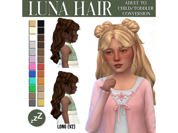 Maxis Match Miiko Hair Conversions by sleepyz - The Sims 4 Custom Content
