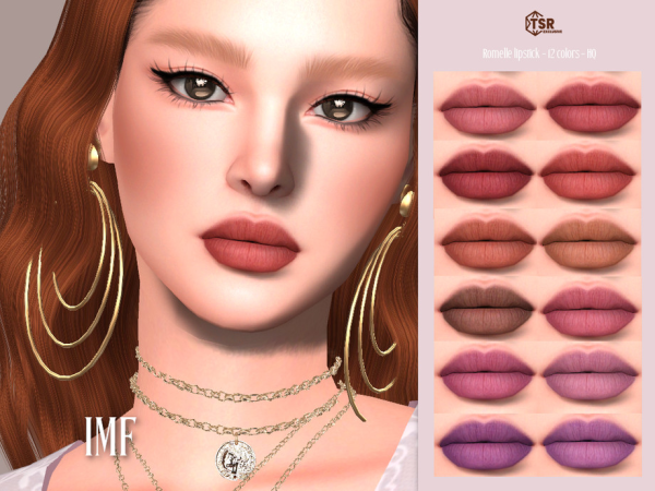 Alpha IMF Romelle Lipstick by IzzieMcFire - The Sims 4 Custom Content
