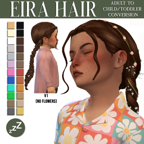 Maxis Match Miiko Hair Conversions by simsfinds - The Sims 4 Custom Content