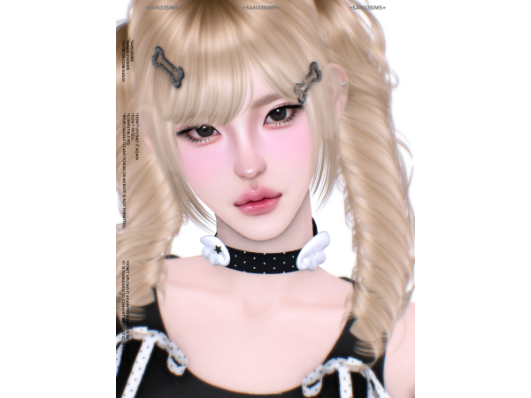 Alpha 333Wings Choker - The Sims 4 Custom Content