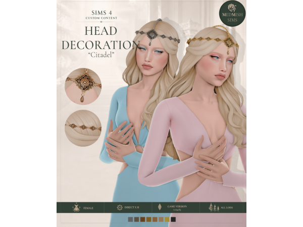 Mix Head decoration Citadel by medmish - The Sims 4 Custom Content