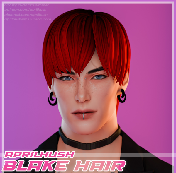 Maxis Match Blake hair by simsfinds - The Sims 4 Custom Content