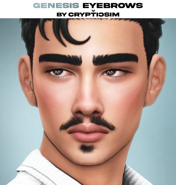 Maxis Match genesis eyebrows by simsfinds - The Sims 4 Custom Content