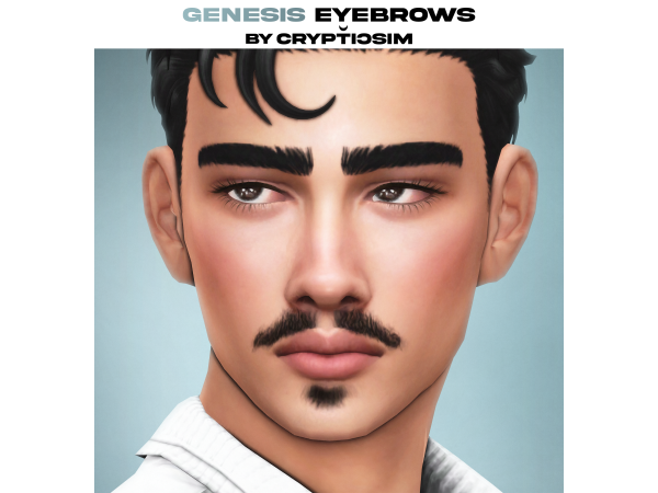 Maxis Match genesis eyebrows by crypticsim - The Sims 4 Custom Content