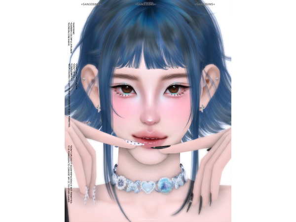 Alpha 333summer colorful eyeliner - The Sims 4 Custom Content