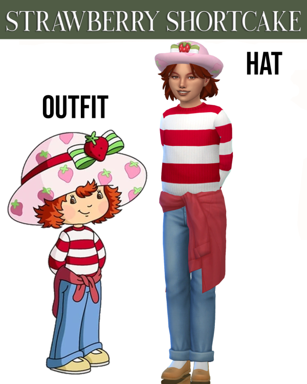 Maxis Match Strawberry Shortcake Collection by simsfinds - The Sims 4 Custom Content