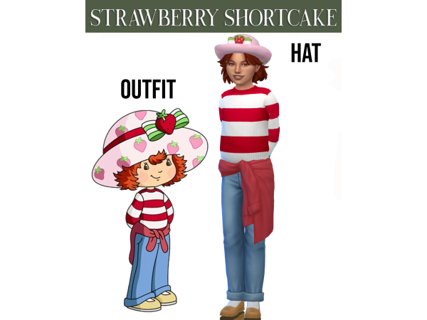 Maxis Match Strawberry Shortcake Collection by sleepyz - The Sims 4 Custom Content