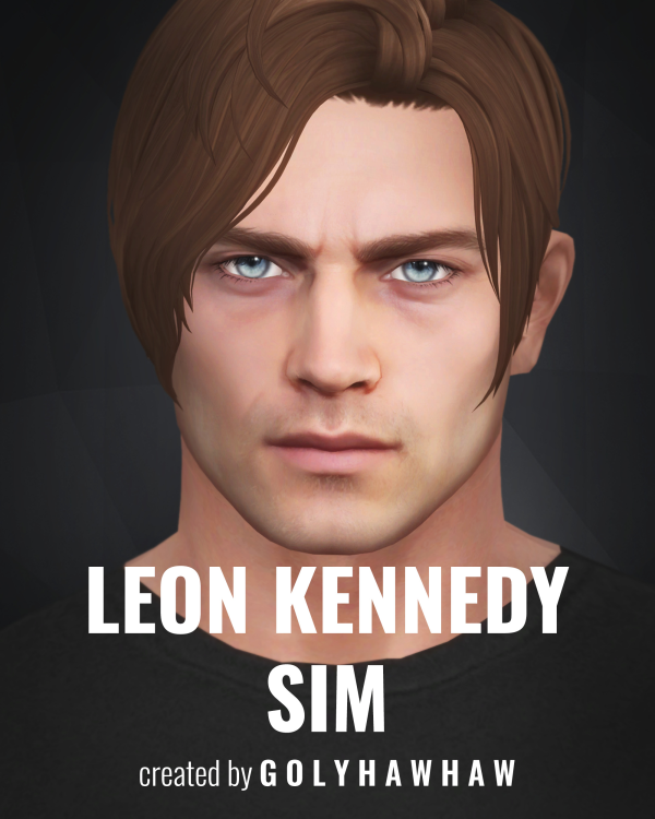 Alpha Leon Kennedy Sim Skin by simsfinds - The Sims 4 Custom Content