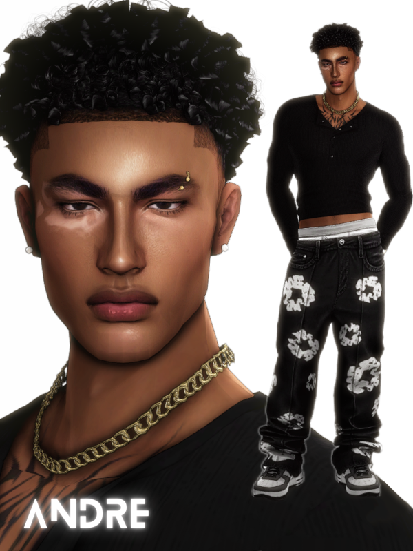 Alpha ANDRE by simsfinds - The Sims 4 Custom Content