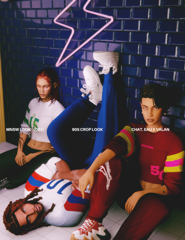 Mix Chateau x VALAN 90s look MNSW 02 by simsfinds - The Sims 4 Custom Content