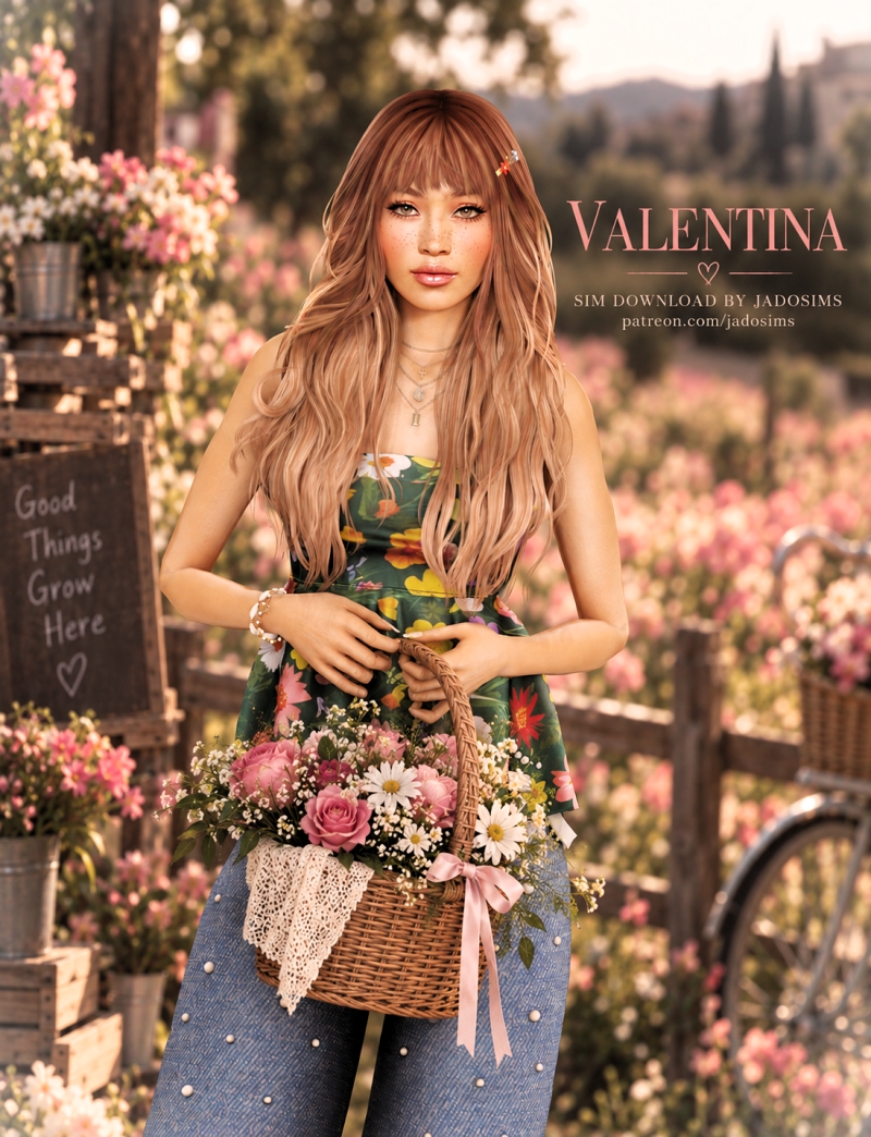 Alpha Valentina (Sim Download) by shopwithflynnn - The Sims 4 Custom Content