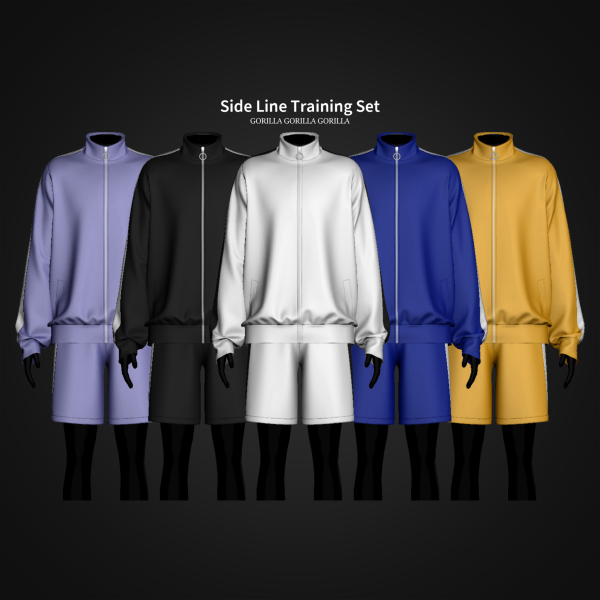 Alpha Side Line Set by simsfinds - The Sims 4 Custom Content