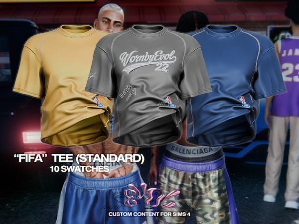 Alpha EVOL Fifa Tee (Standard Version) - The Sims 4 Custom Content