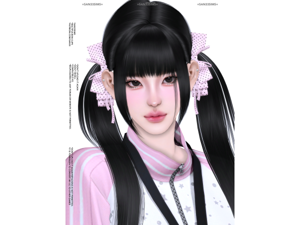 Alpha 333Multiple bow Clips - The Sims 4 Custom Content