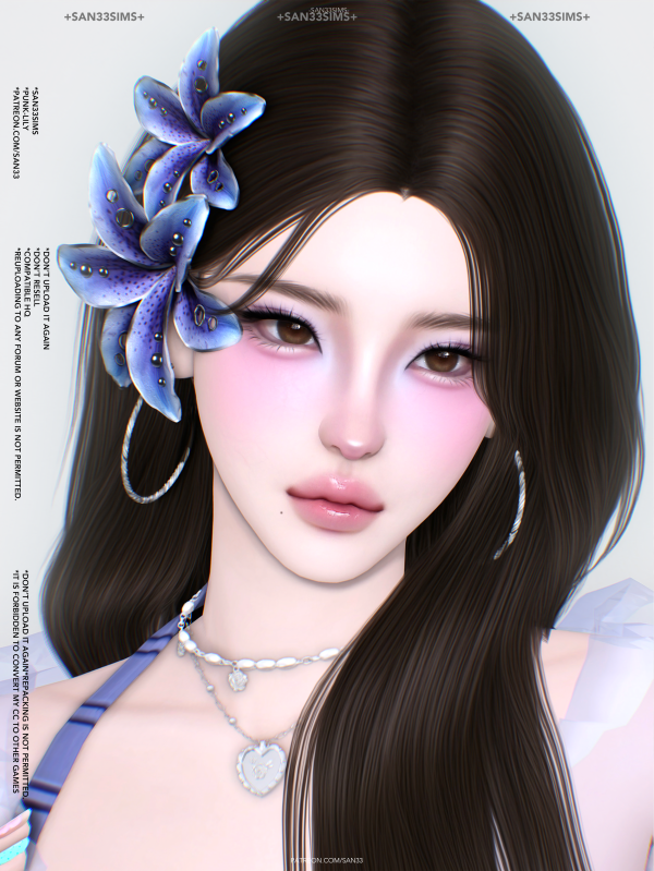 Alpha 333Punk Lily by simsfinds - The Sims 4 Custom Content