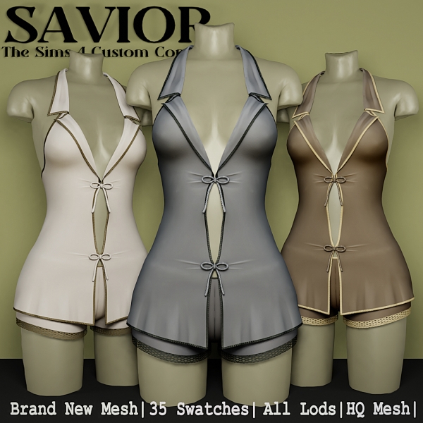 Alpha Svr_Tianisa Outfit Elegant by saviorts4 - The Sims 4 Custom Content