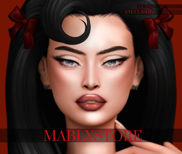 Alpha Classy Eyelashes by simsfinds - The Sims 4 Custom Content