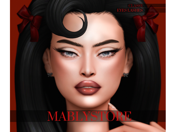 Alpha Classy Eyelashes by Mably - The Sims 4 Custom Content