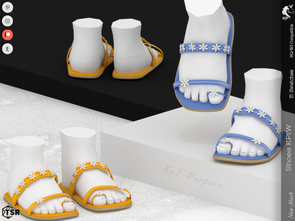 Mix Shoes KP1W Toddler by KaTPurpura - The Sims 4 Custom Content