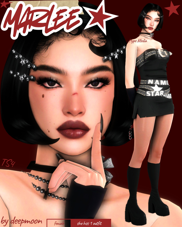 Alpha Marlee by simsfinds - The Sims 4 Custom Content