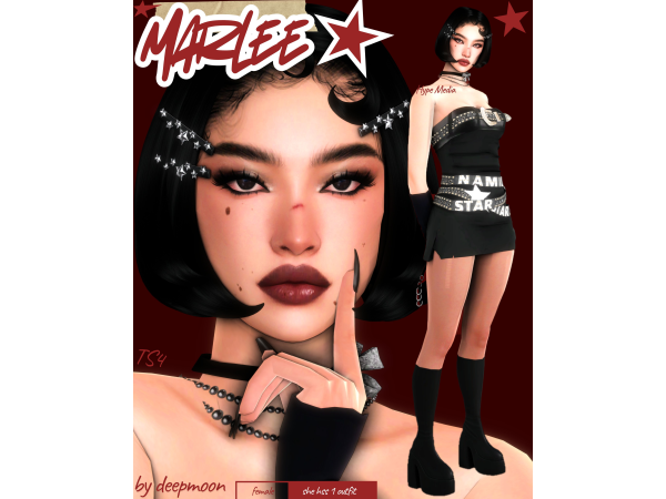 Alpha Marlee by deepmoon - The Sims 4 Custom Content