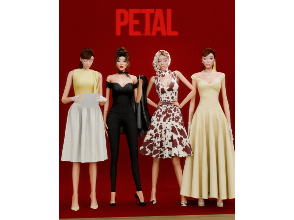 Alpha ARIANA GRANDE PETAL MUSIC VIDEO COLLECTION by Makemysims - The Sims 4 Custom Content