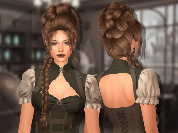 Alpha Clementine Hairstyle - The Sims 4 Custom Content