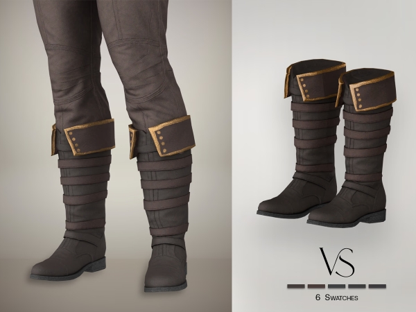 Alpha Silas Boots - The Sims 4 Custom Content